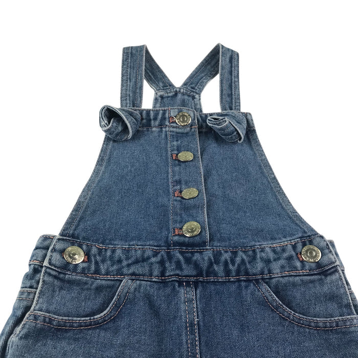 Matalan 5-6 years blue dungaree shorts