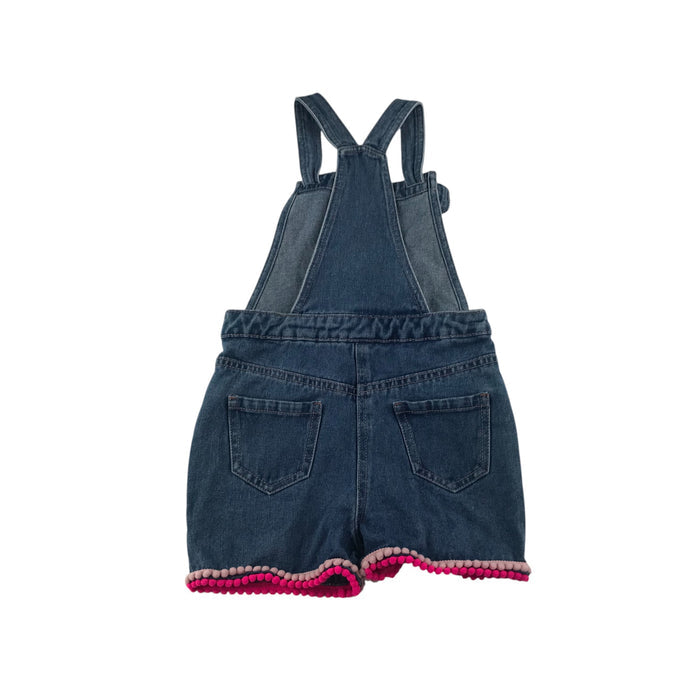 Matalan 5-6 years blue dungaree shorts