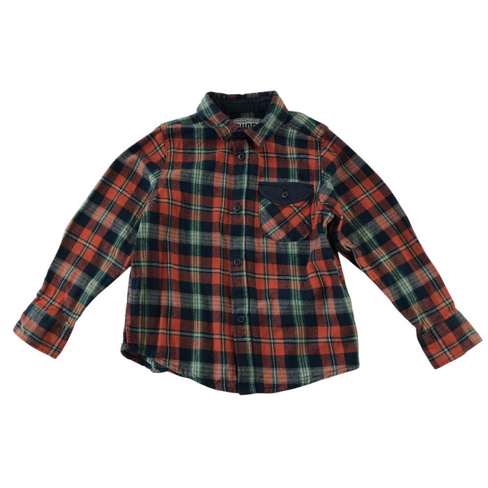 Matalan 5-6 years red check cotton shirt