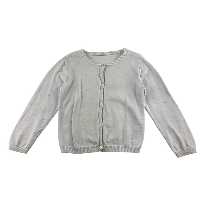 Matalan 5-6 years white bobble texture cardigan