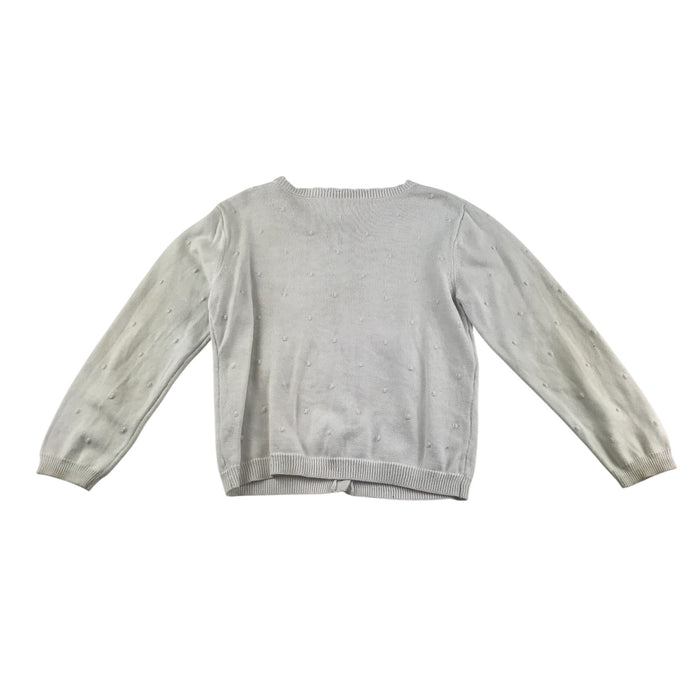 Matalan 5-6 years white bobble texture cardigan