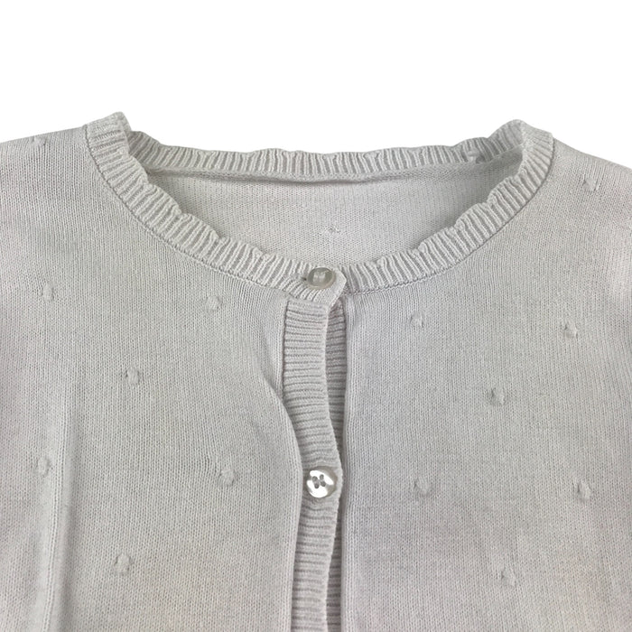 Matalan 5-6 years white bobble texture cardigan