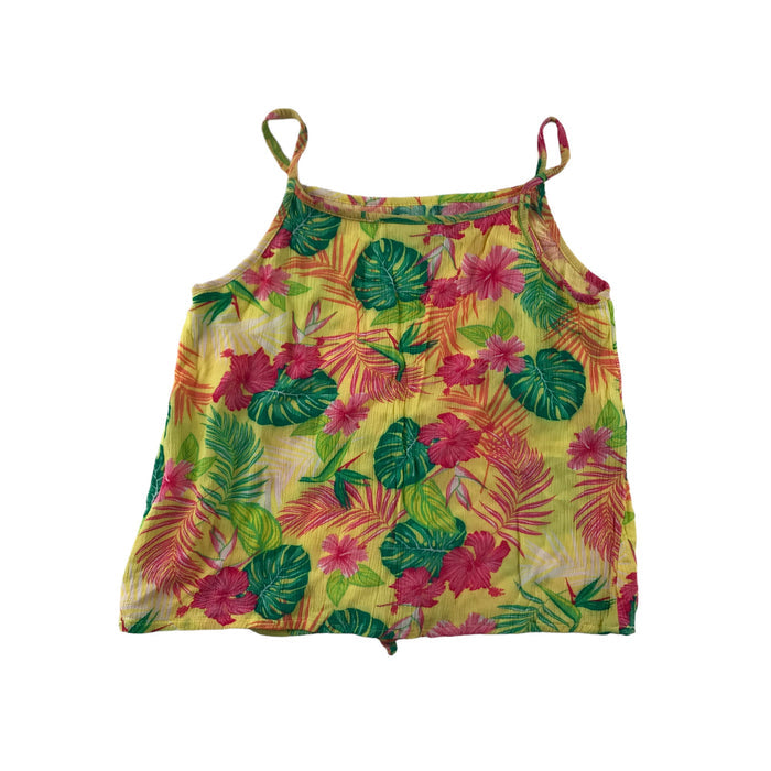Matalan 7-8 years yellow cropped floral top