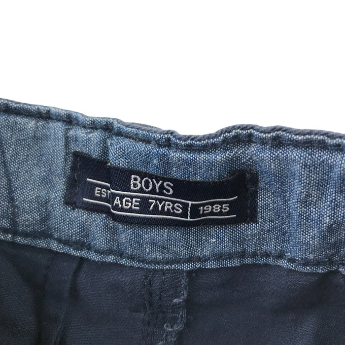 Matalan 7 years navy blue chino style cotton shorts