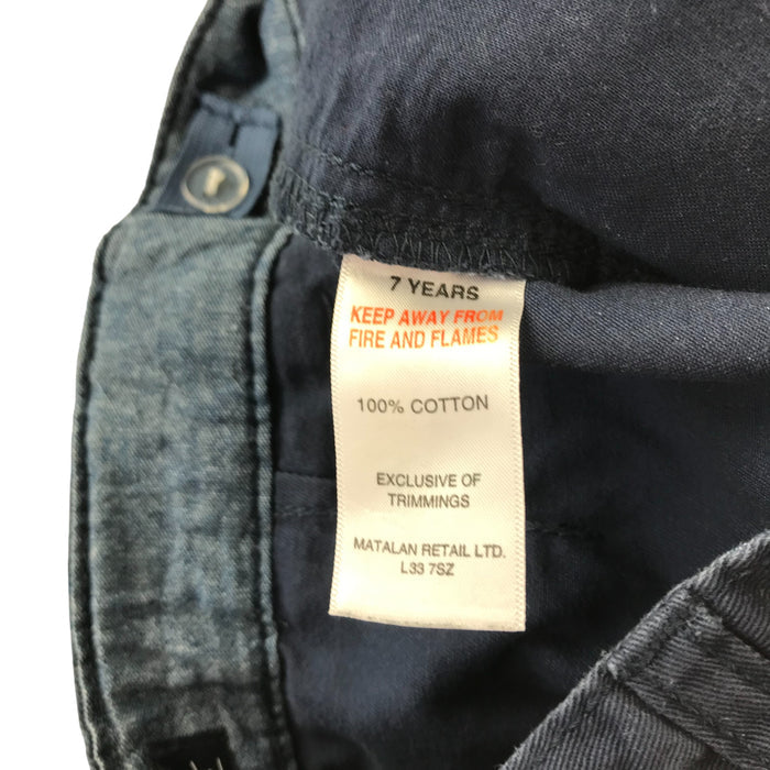 Matalan 7 years navy blue chino style cotton shorts
