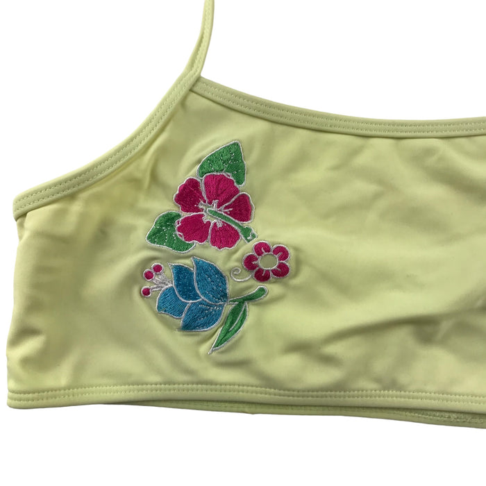 Matalan 8-9 years yellow floral 2-piece bikini swimsuit