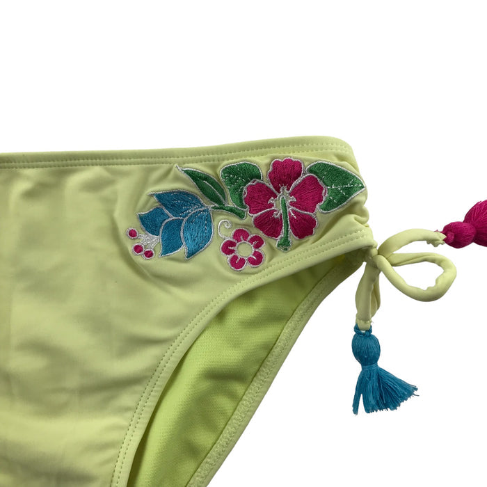 Matalan 8-9 years yellow floral 2-piece bikini swimsuit