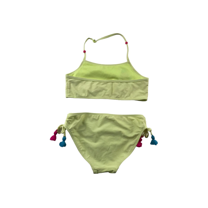 Matalan 8-9 years yellow floral 2-piece bikini swimsuit