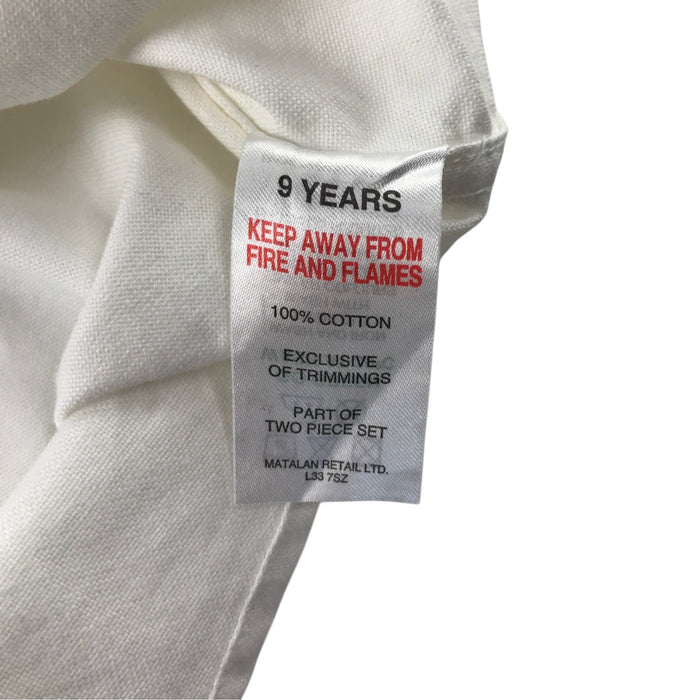 Matalan 9 years white shirt cotton