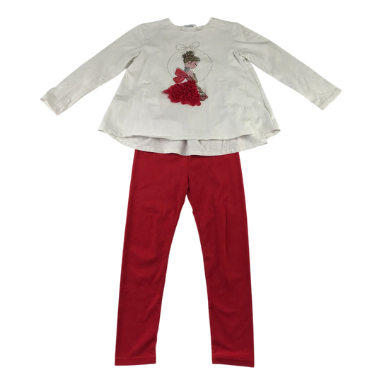 Mayoral 7 years white red set