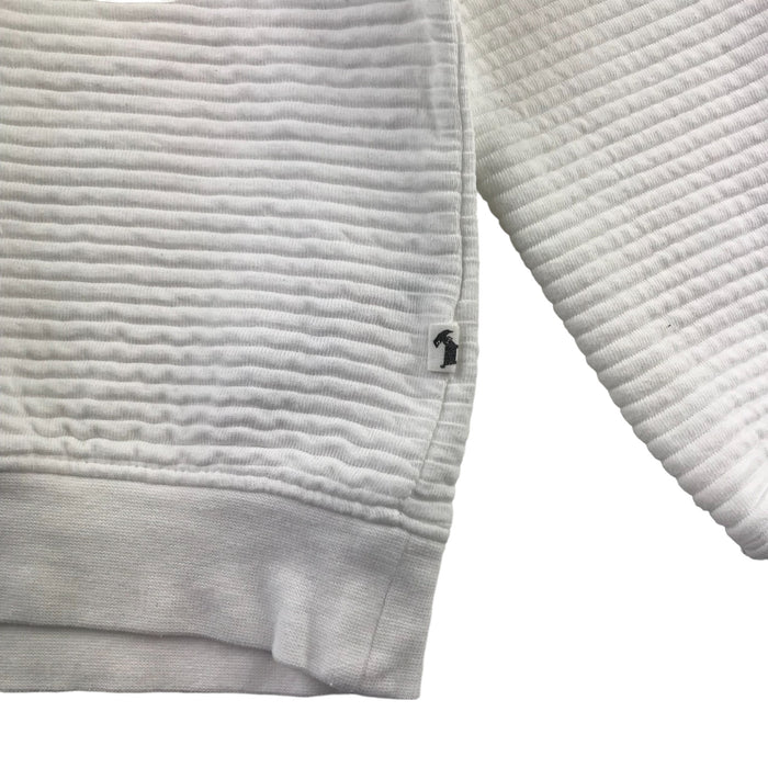 M&Co 5 years white cat striped cotton sweater