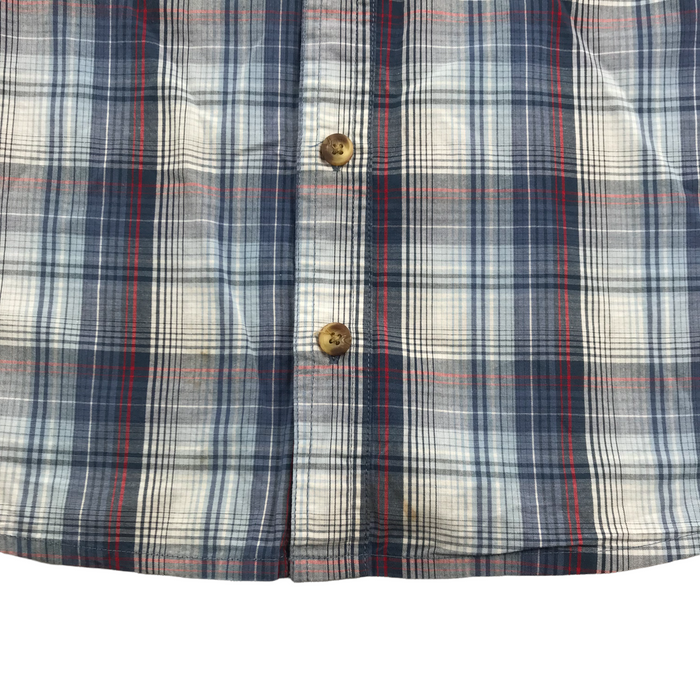M&Co 6 years blue checked short sleeve shirt