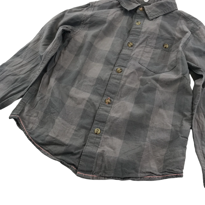 M&Co 6 years grey checked shirt