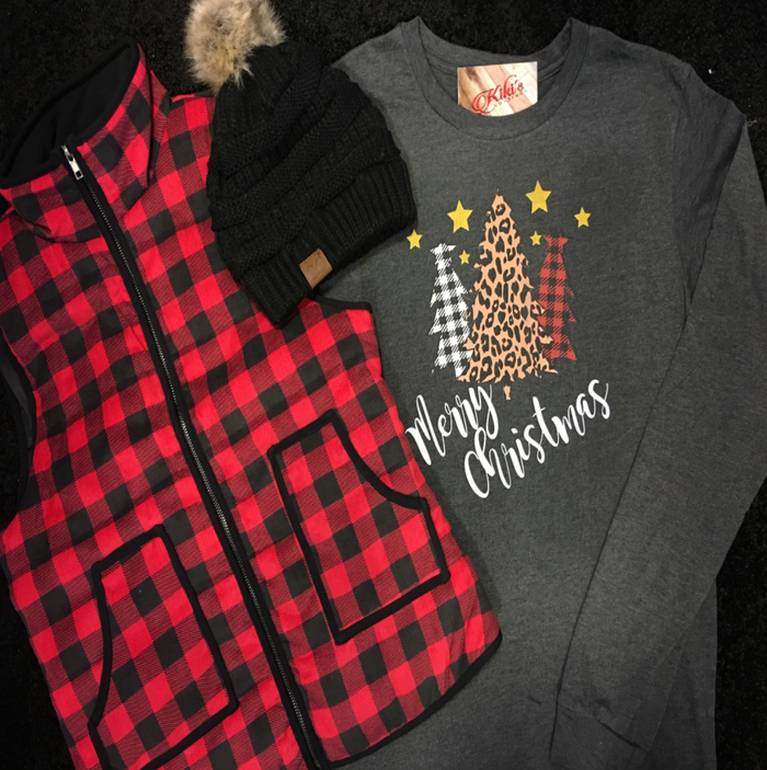 Merry Christmas Plaid Shirt