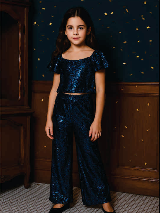 METALLIC PLEATED ENSEMBLE VTM19-077
