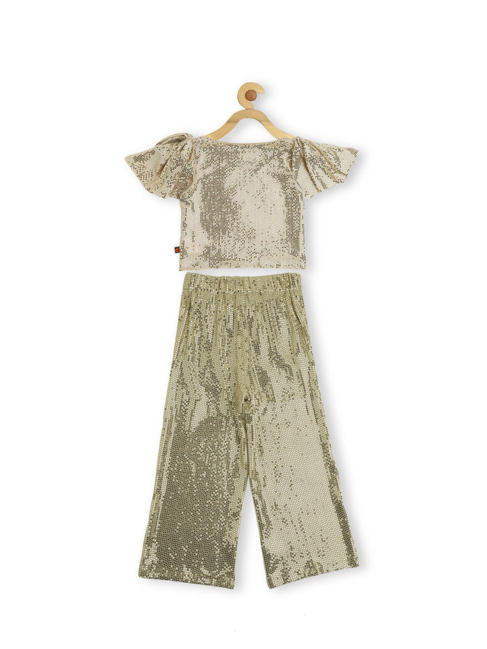 METALLIC PLEATED ENSEMBLE VTM19-077