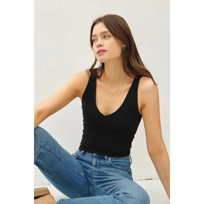 Mia Basic Scoop Neck Tank