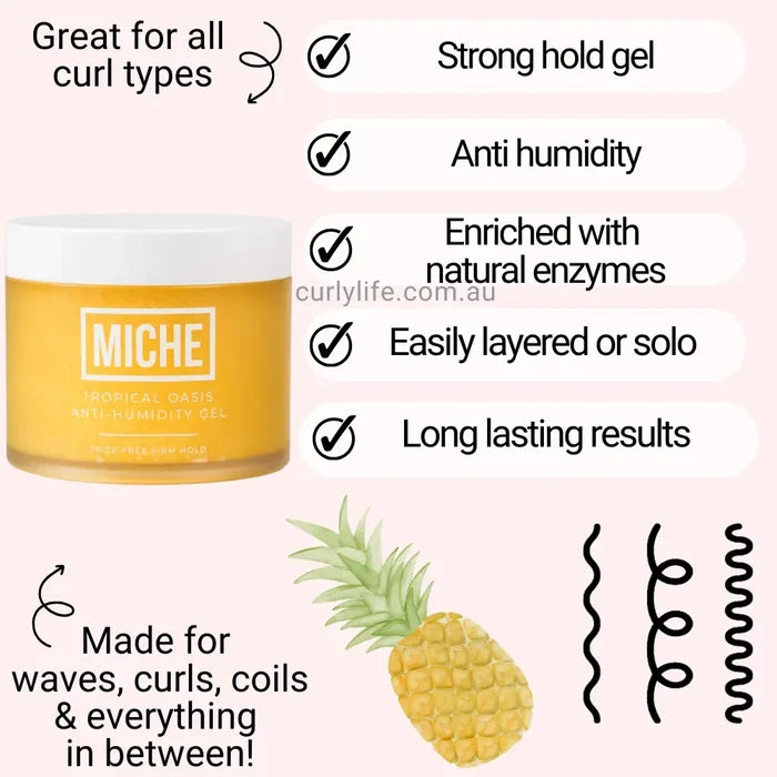 Miche Tropical Oasis Anti Humidity Firm Hold Hair Gel