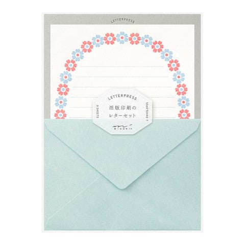 Midori Letterpress Sets w/ Stationery Papers and Envelopes