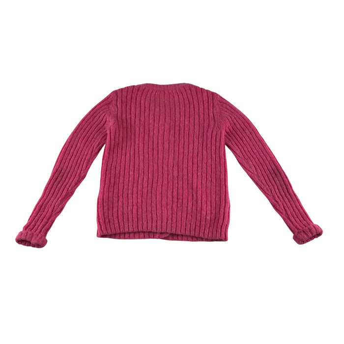 Mini Boden 6-7 years pink knitwear ribbed cardigan