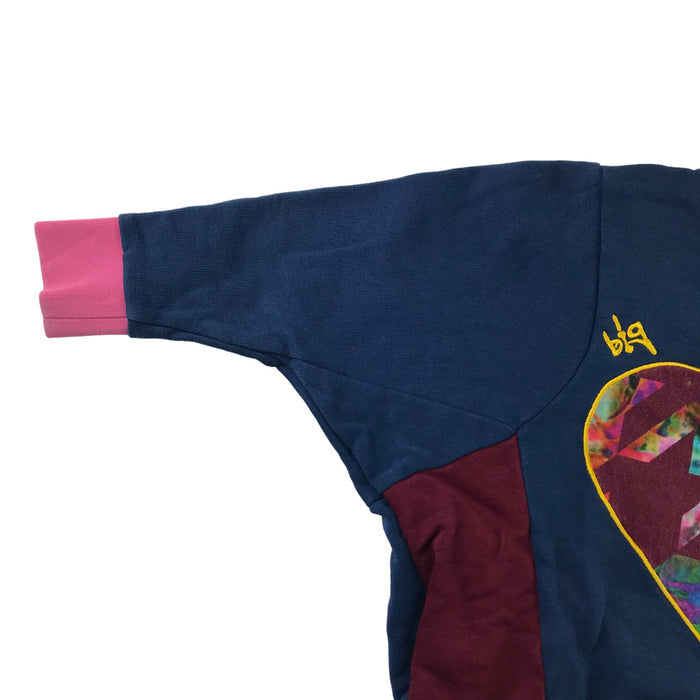 Mini Street Style 4 years navy heart cotton sweater