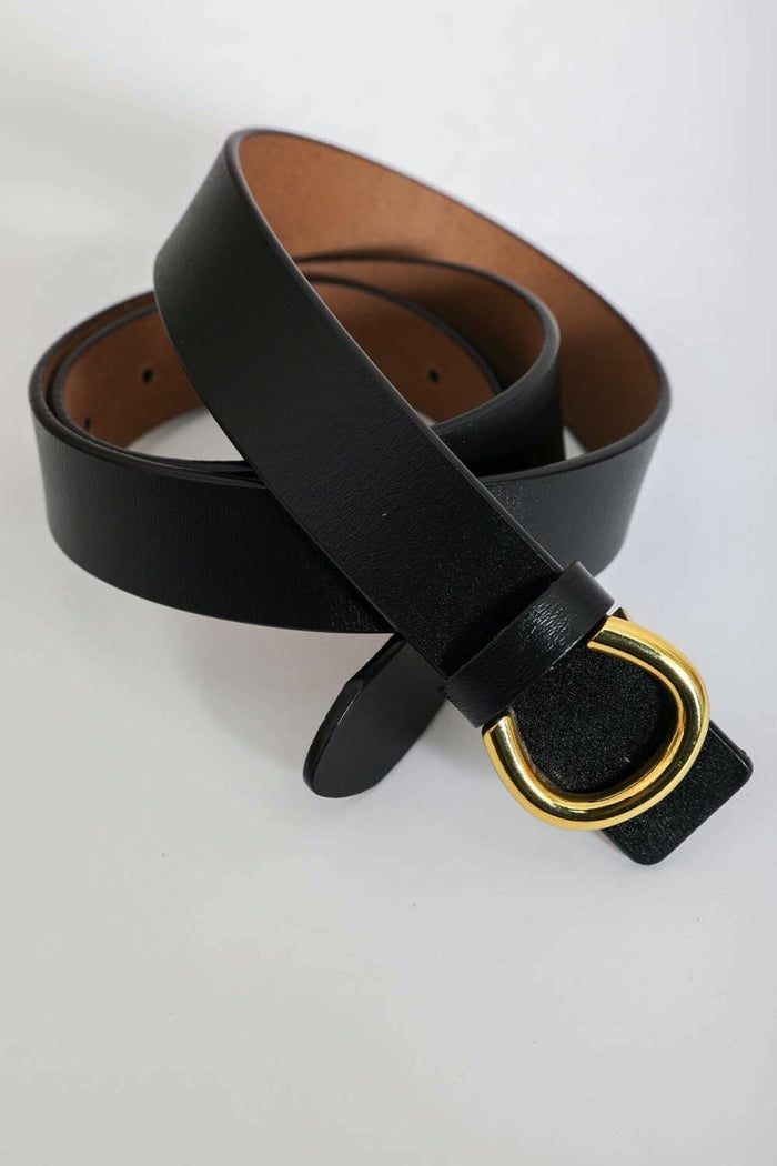 Minimalist Gold Horseshoe Belt