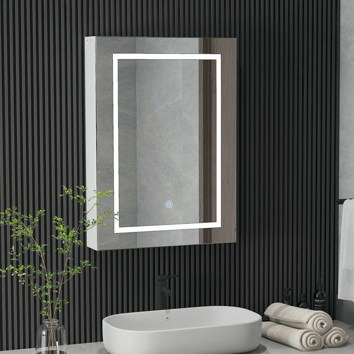Mirrored Bathroom Cabinet With Light
