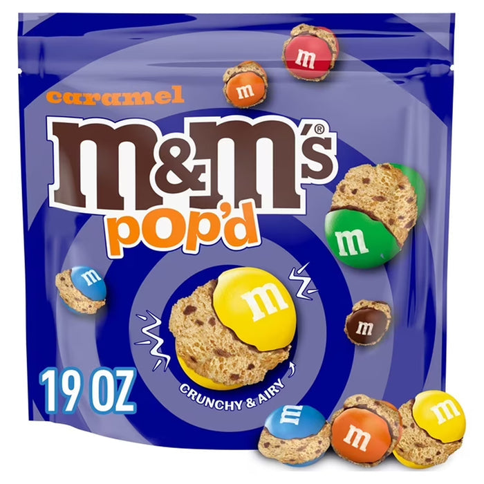 M&M'S Pop'd Caramel Milk Chocolate Candy - 19 oz