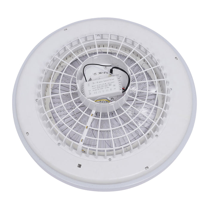 Modern Home Living Room Led Flush Mount Ceiling Fan Light