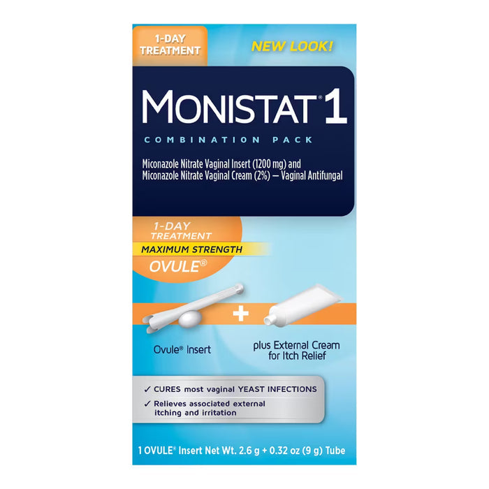 MONISTAT 1-Day Day/Night Combo Pack - 0.32 oz - 12 Pack