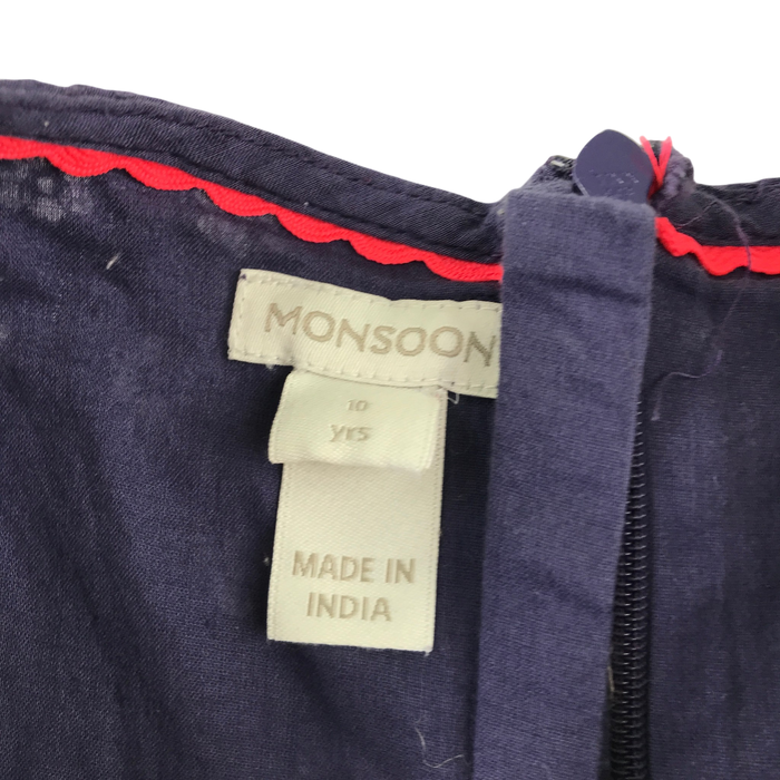 Monsoon 10 years blue dress