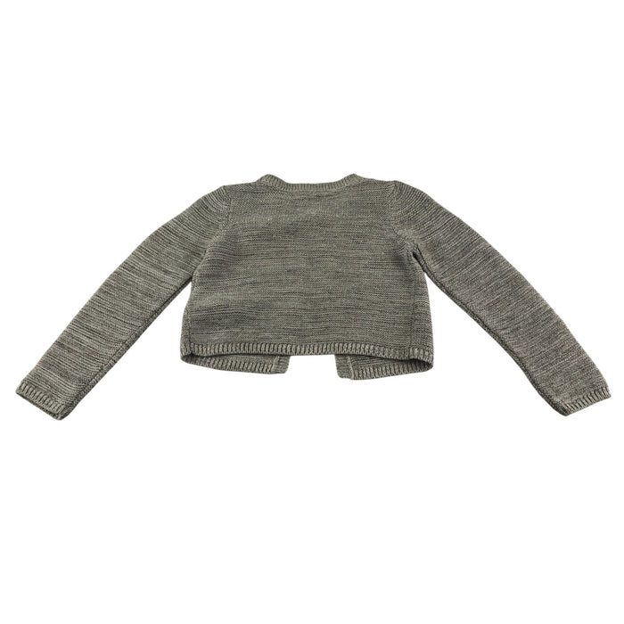 Monsoon 5-6 years grey bolero sequin bowtie cardigan