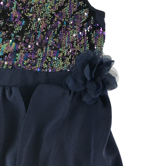 Monsoon 5-6 years navy blue sequins jumpsuit