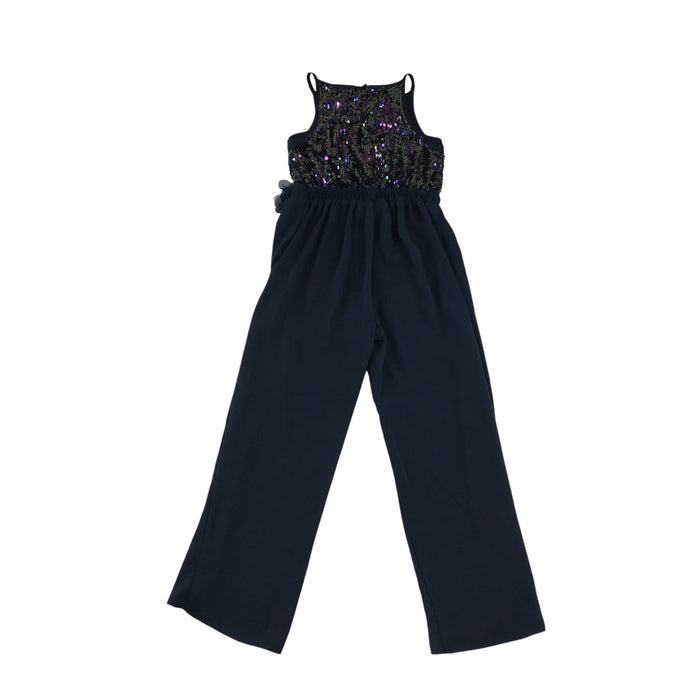 Monsoon 5-6 years navy blue sequins jumpsuit
