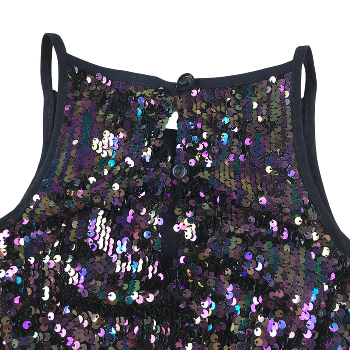 Monsoon 5-6 years navy blue sequins jumpsuit