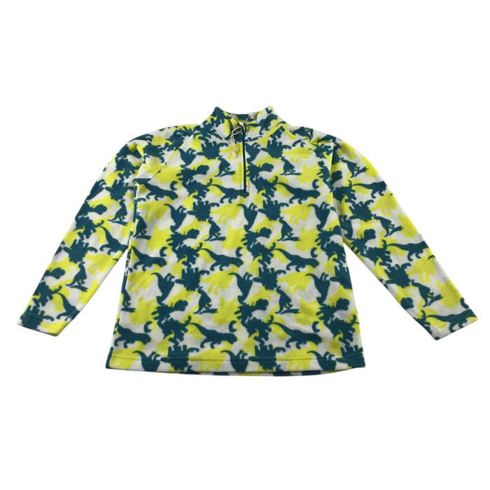 Mountain Warehouse 11-12 years yellow and teal camo pattern fleece