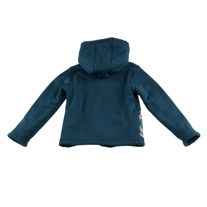 Mountain Warehouse 5-6 years turquoise robot hooded fleece