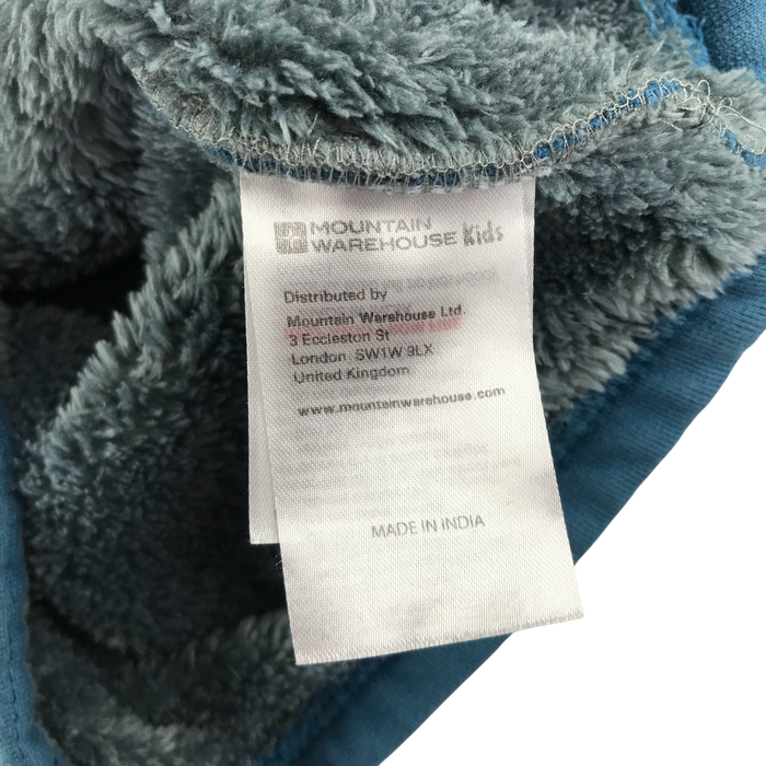 Mountain Warehouse 5-6 years turquoise robot hooded fleece