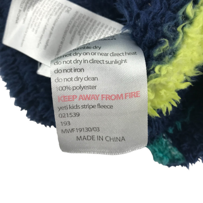 Mountain Warehouse size 5 navy striped teddy fleece