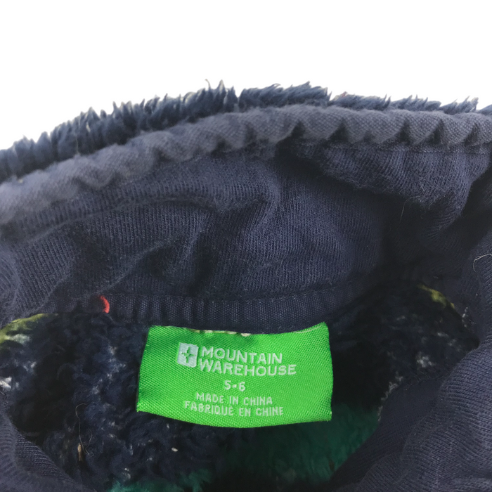 Mountain Warehouse size 5 navy striped teddy fleece