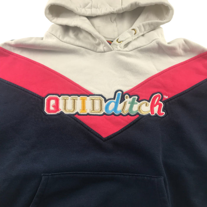 M&S 11-12 years white and navy cropped harry potter quidditch hoodie