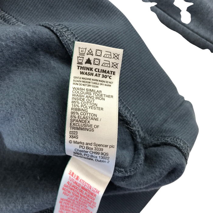 M&S 12-13 years dusty blue mock neck sweater