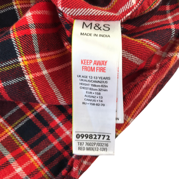 M&S 12-13 years red shirt