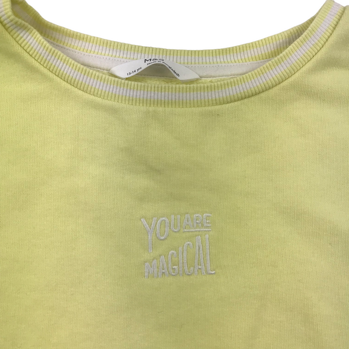 M&S 13 years yellow you are magical sweater