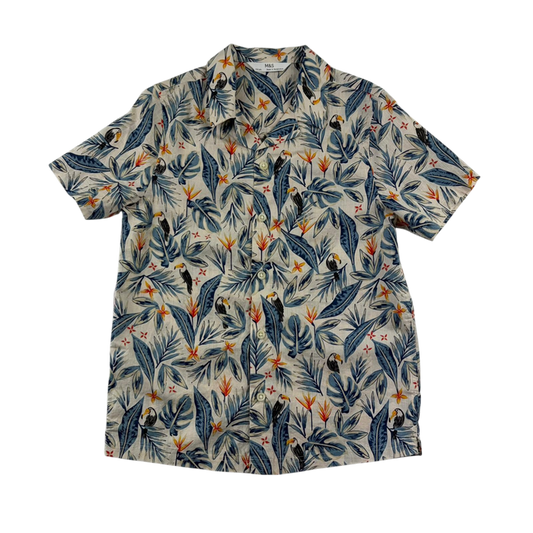 M&S 5-6 years floral shirt