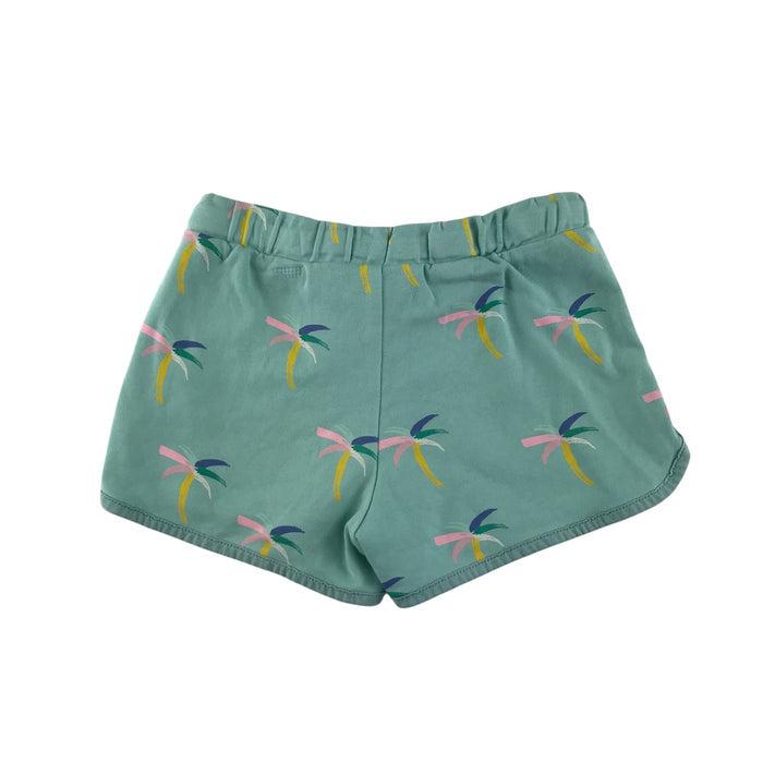 M&S 6-7 years blue palm tree print jersey cotton shorts