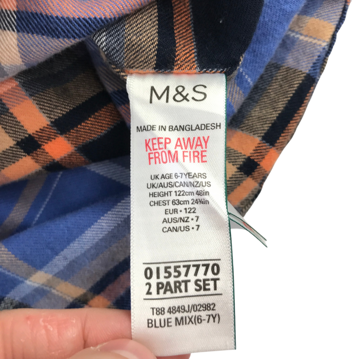 M&S 6-7 years blue shirt
