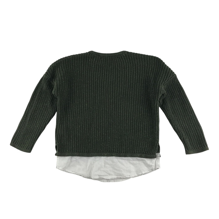 M&S 6-7 years khaki embroided jumper