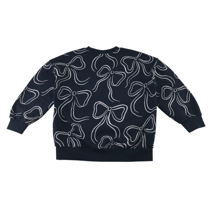 M&S 7-8 years navy jumper polyester cotton elastane