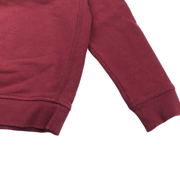M&S 7 years burgundy v-neck sweater